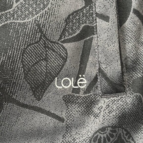 LOLE Insulated Waterproof Winter Parka Jacket Coat Womens M Black Floral flowers - Picture 6 of 16